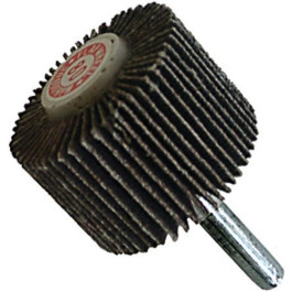 Shark 13116 Flap Wheel, Aluminum Oxide, 1.5 Inch x 1 Inch, 80 Grit, 1/4 Inch Shank, 5 Pack