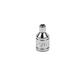 SK Tools 40904 Chrome 6 Point Socket, 1/4 Inch Drive, 1/8 Inch SAE, Standard Length