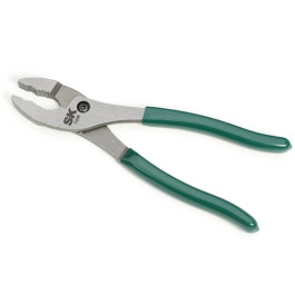 SK Tools 7208 Slip Joint Pliers, 8", Vinyl Grip Handles