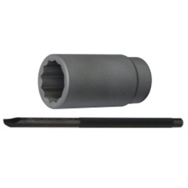 Schley Products 65400 Toyota and Lexus Front Axle Lock Nut Remover Kit, 30 mm 12 Point Deep Impact Socket, 1/2" Drive