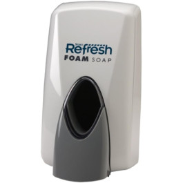 SC Johnson 30290 Stoko Refresh Foam Soap Dispenser, White, 800 ml, Wall Mount, Manual Push