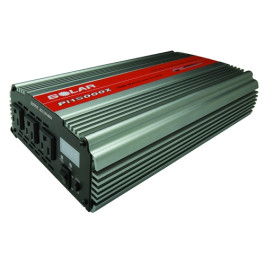 Solar PI15000X 1500 Watt Power Inverter, 3000 Watt Peak Power, 3 AC Outlets