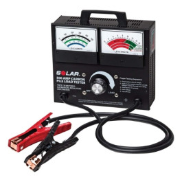Solar 1874 Carbon Pile Battery Load Tester, 500 Amp, 12V, Dual Gauges, 43 in Cables