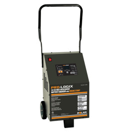 Solar PL3760 12/24V 60A PRO-LOGIX Wheeled Battery Charger, Engine Start Assistance, Auto Charging & Stable Power Mode