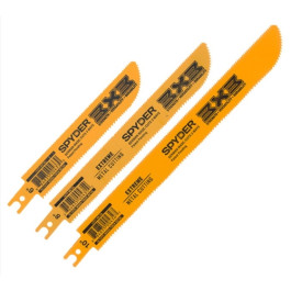 Spyder 200228 Double-Sided Reciprocating Saw Blade Set, 6" and 8" Blades, 5 Piece Kit