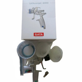 SATA 204206 Minijet 4400 B HVLP Spray Gun, 1.1 mm, With 2 RPS 0.3 L Cups