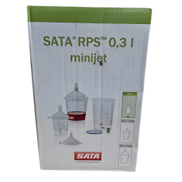 SATA 46631 Aluminum Reusable Gravity Cup, 1 Liter Capacity, M16 x 1.5 Female Thread, for SATAjet B and SATAjet GR