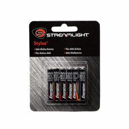Streamlight 65030 AAAA Alkaline replacement Batteries, 1.5 V, for Stylus and Stylus Reach Penlights, 6 Pack