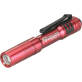 Streamlight 66602 MicroStream USB Rechargeable Pocket Flashlight, 250 Lumen, Red, With 5 Inch USB Cord And Lanyard