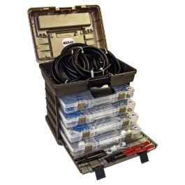 S.U.R.&R. 1387 Deluxe A/C Line Repair Kit, 42-Piece with 20-Foot Hose