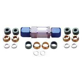 S.U.R.&R AC128 A/C Line Repair/In-Line Filter Kit, Universal Fit, Protects A/C Systems, Includes Orifice Tube Installation Clip