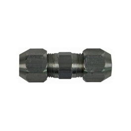 S.U.R.&R AC34 3/4 Inch A/C Compression Union, Aluminum, Straight Fitting, Natural Finish