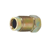 S.U.R. & R. BR205 M10 x 1.0 Gold Inverted Flare Nut, High-Quality Brake Line Fitting, Pack of 4