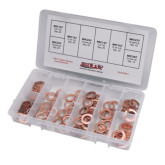 S.U.R. & R. BRC7 Copper Washer Assortment Kit, Comprehensive Set for Various Brake Systems