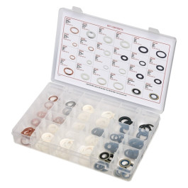 S.U.R.&R. DPG120 Oil Drain Plug Gasket Assortment, 120 Piece, 24 Types