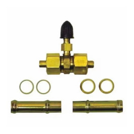 S.U.R.&R. SV38 3/8" Inline Schrader Valve for Nylon, Steel, and Rubber Fuel