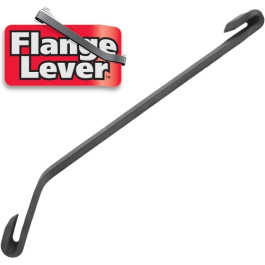 Steck 20037 Flange Lever, Hardened Alloy Steel, Double-Ended 1/4" Hook, 35-degree Angle