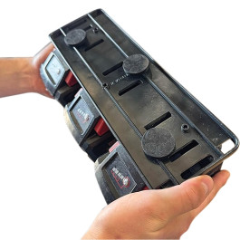 StealthMounts BD-MW18-1-MG Magnetic Battery Holder Board for Milwaukee M18