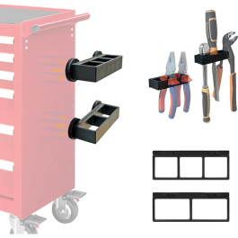 StealthMounts WH-BLK-HODT-2-MG Magnetic Plier Holders, Modular Wall Storage