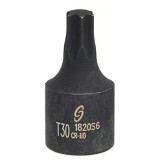 Sunex 1820S6 1/4" Drive T30 Internal Star Impact Socket, Chrome-Molybdenum Steel, Radius Corner Design