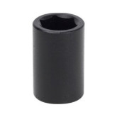 Sunex 210M 1/2" Drive 10mm 6-Point Metric Impact Socket, Chrome-Molybdenum, Black Oxide