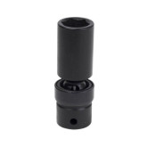 Sunex 212UD 1/2" Drive 3/8" Universal Deep SAE Impact Socket, Chrome-Molybdenum, Black Oxide