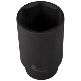 Sunex 213MD 1/2" Drive 13mm 6-Point Deep Metric Impact Socket, Chrome-Molybdenum Steel, Radius Corner Design
