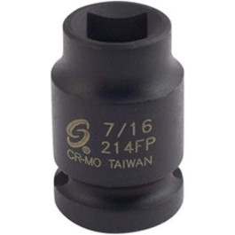 Sunex 214FP Female Pipe Plug Impact Socket, 1/2-inch Drive, 7/16-inch, Chrome-Molybdenum Steel, 6 Point