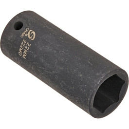 Sunex 222MD Deep Impact Socket, 1/2 inch Drive, 22mm, Chrome-Molybdenum Steel, 6 Point