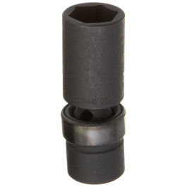 Sunex 222UMD 1/2" Drive 22mm Universal Deep Impact Socket, Chrome Molybdenum Steel, 6-Point Design, Radius Corner