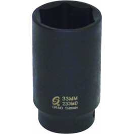Sunex 233MD Impact Socket, 1/2 inch Drive, 33 mm Deep