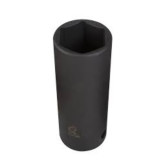 Sunex 2628 1/2" Drive 7/8" Extra Thin Wall Deep Impact Socket, Chrome Molybdenum Steel, Black Oxide Finish