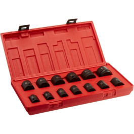 Sunex 2650 SAE 6-Point Standard Impact Socket Set, 1/2" Drive, 13 Pieces