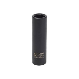Sunex 312MD Deep Impact Socket, 3/8-inch Drive, 12-mm, Chrome-Molybdenum Steel, 6 Point