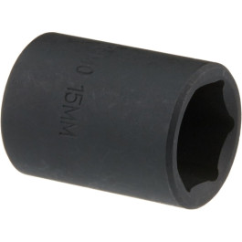 Sunex 315M Impact Socket, 3/8-inch Drive, 15 mm, Chrome-Molybdenum Steel, 6 Point