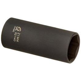 Sunex 321MD 3/8" Drive 21mm 6-Point Deep Impact Socket, Chrome-Molybdenum Steel, Radius Corner Design
