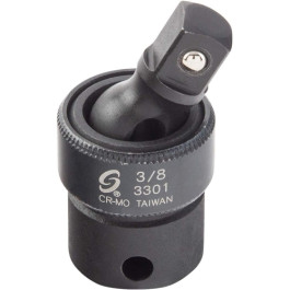 Sunex 3301 Universal Impact Joint, 3/8" Drive, Chrome-Molybdenum Steel, 6-Point