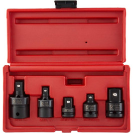 Sunex 3305 Adapter and Universal Joint Impact Set, 3/8 inch and 1/2 inch Drive, 5 Piece