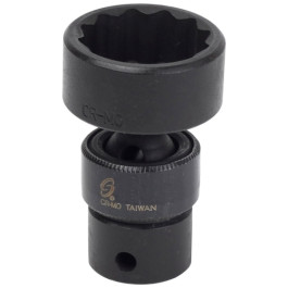Sunex 330UZ 3/8" Drive 15/16" 12-Point Universal Impact Socket, Chrome Molybdenum Steel, Radius Corner Design