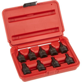Sunex 3670S Internal Star Impact Socket Set, 3/8-Inch Drive, 9-Piece