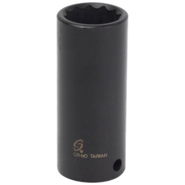 Sunex 368216 3/8" Drive 16mm 12-Point Deep Impact Socket, Chrome-Molybdenum Steel, Black Phosphate Finish