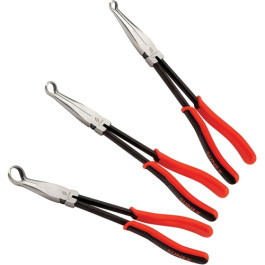 Sunex 3703V Hose Gripper Plier Set, 11 Inch Long Reach, 5/16 Inch, 1/2 Inch, 3/4 Inch Sizes, 3 Piece