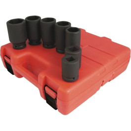 Sunex 4070M Metric Truck Service Impact Socket Set, 3/4 Inch Drive, 6 Point, Deep, 7 Piece