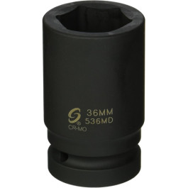 Sunex 536MD Deep Impact Socket, 1 Inch Drive, 6 mm, 6 Point