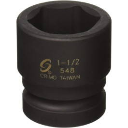 Sunex 548 Impact Socket, 1 Inch Drive, 1-1/2 Inch, 6 Point