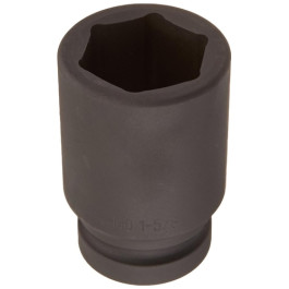 Sunex 552D 1" Drive 1-5/8" Deep Impact Socket, Chrome-Molybdenum Steel, 6-Point Design