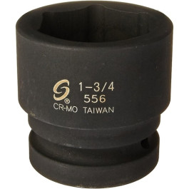 Sunex 556 Standard Impact Socket, 1-inch Drive, 1-3/4-inch, Chrome-Molybdenum Steel, 6 Point