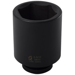 Sunex 582D 1" Drive 2-9/16" Deep 6-Point Impact Socket, Chrome-Molybdenum Steel, Radius Corner Design