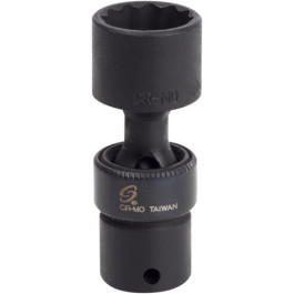 Sunex 812ZUMMG Universal Magnetic Impact Socket, 12 mm, 1/4 inch drive