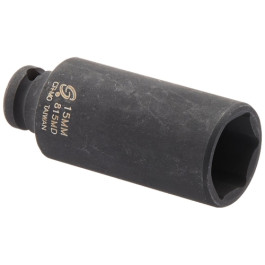 Sunex 815MD 1/4" Drive 15mm Deep Impact Socket, Chrome-Molybdenum Steel, Radius Corner 6-Point Design